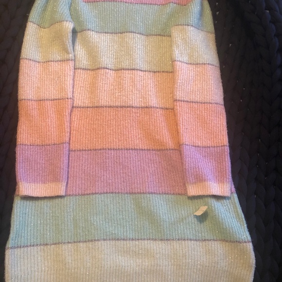 Pastel stripe shimmer sweater size XS or Small - Picture 2 of 13